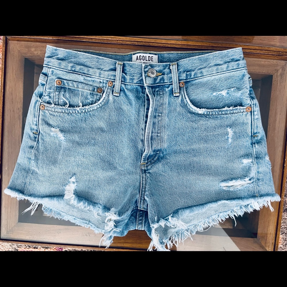 AGOLDE Parker Vintage Cut Off Short in Swapmeet size 25 perfect condition
